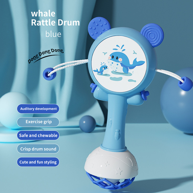 Infant Stop Weep Tear Rattles Mobile Baby Rattle Toys Educational Teether Hand Bells For Newborns 5