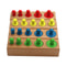 Educational Wooden Montessori Cylinder Socket Puzzles Baby Development Toy For Preschool Kids 1