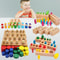 Educational Wooden Montessori Cylinder Socket Puzzles Baby Development Toy For Preschool Kids 3