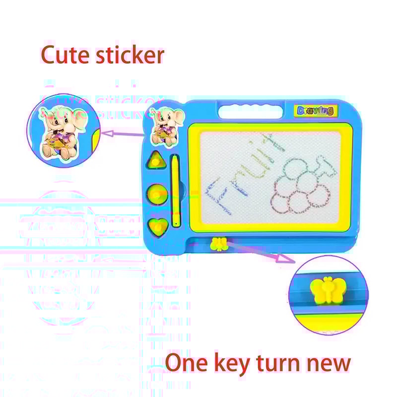 Magnetic drawing board for kids, children writing board painting toy, colorful graffiti puzzle gifts for boys girls