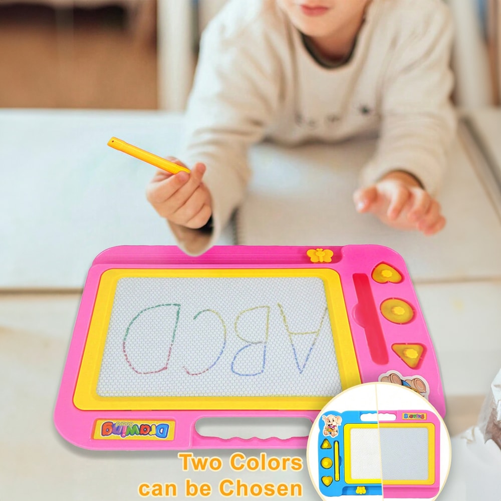 Magnetic drawing board for kids, children writing board painting toy, colorful graffiti puzzle gifts for boys girls