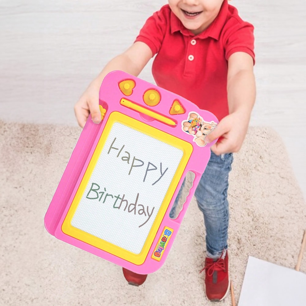 Magnetic drawing board for kids, children writing board painting toy, colorful graffiti puzzle gifts for boys girls