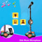 Kids Karaoke Microphone With Stand RockingRoll Music Instrument Educational Toy Gift For Boys And G 4