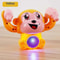 Infant Moving Flipping Dancing Toys Musical Monkey With Light Baby Crawling Interactive Tummy Time 6
