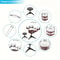Jazz Drum Set With Stool Kids Drum Kit For Toddlers Musical Toy Drums Cymbal Sticks 3