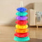 Kids Gift Montessori Baby Tower Game Spinning And Stacking Rainbow Puzzle Motor Skill Development 0