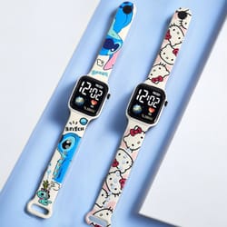 new stitch children watches, hello kitty digital watch for girls, inteligente para ninos, reloj infantil