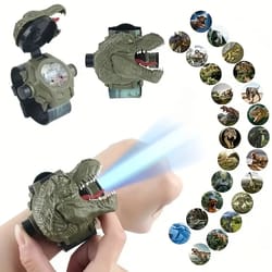 electronic 3d dinosaur watch for kids - fun projection luminous toy