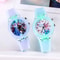 Silicone Strap Disney Kids Watches For Girls Princess Elsa Frozen Sophia Flash Light Children Women 2