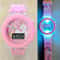 Collection Digital Electronic Flash Glow Up Cartoon Unicorn Children Watches For Kids Light Colourf 0
