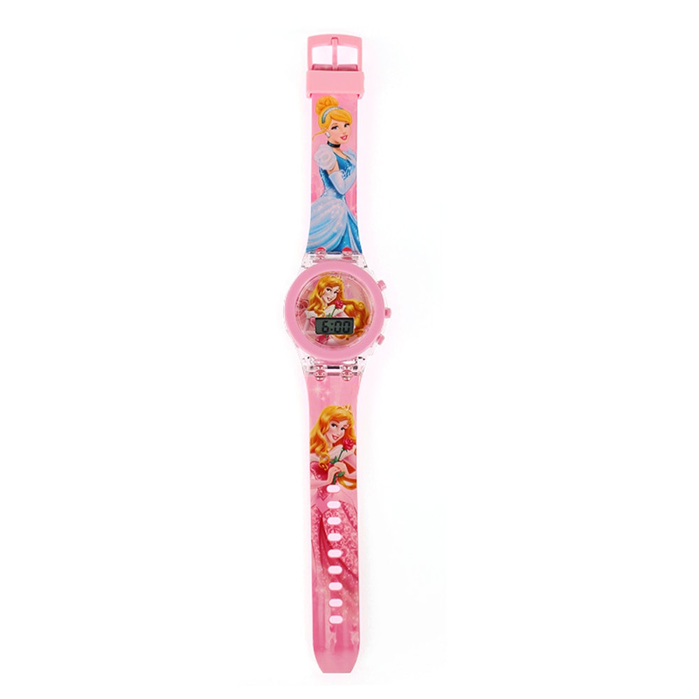 Collection Digital Electronic Flash Glow Up Cartoon Unicorn Children Watches For Kids Light Colourf 4