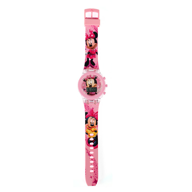 Collection Digital Electronic Flash Glow Up Cartoon Unicorn Children Watches For Kids Light Colourf 5