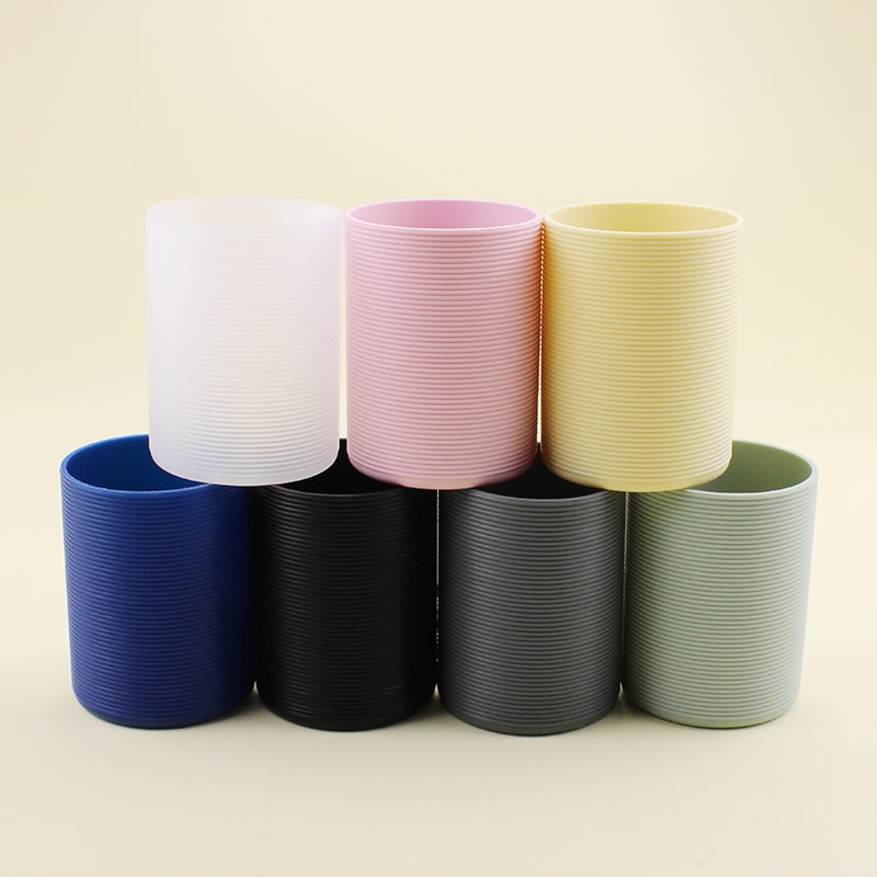 Reusable Silicone Sleeve For Water Bottle AntiSlip Insulated Protective Cover For Bottles 3