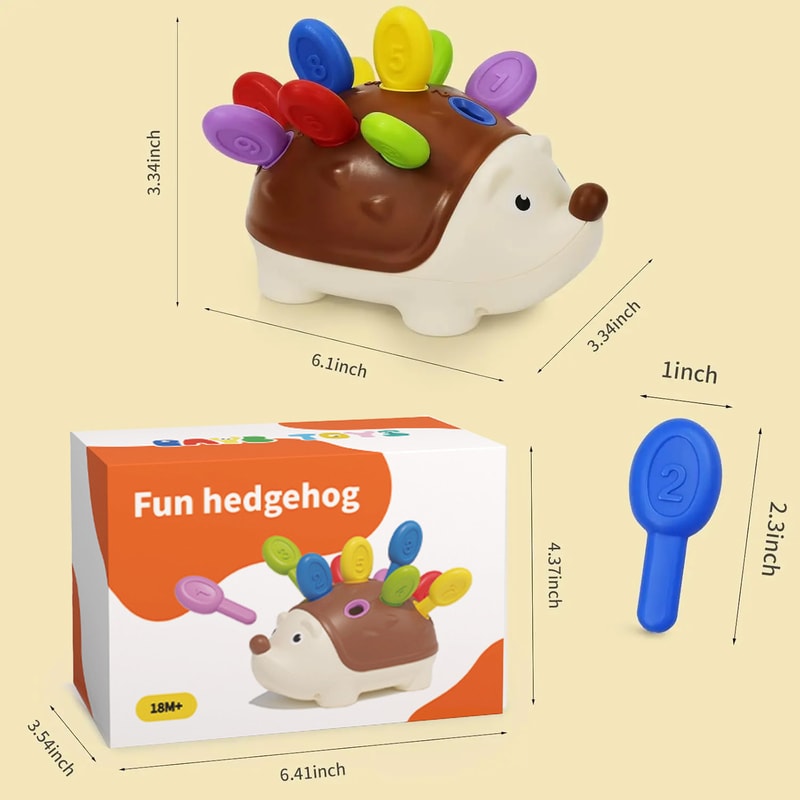 Hedgehog Montessori Educational Toy Fine Motor Toys For Toddlers Learning Counting Training Develo 5