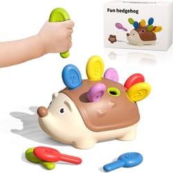 montessori educational toy, hedgehog fine motor skills, toddler counting, sensory development