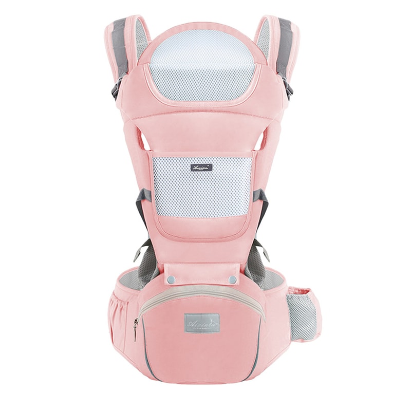 Infant Baby Hipseat Carrier, Ergonomic Baby Carrier Backpack, Front Facing Baby Wrap Sling Travel Backpack