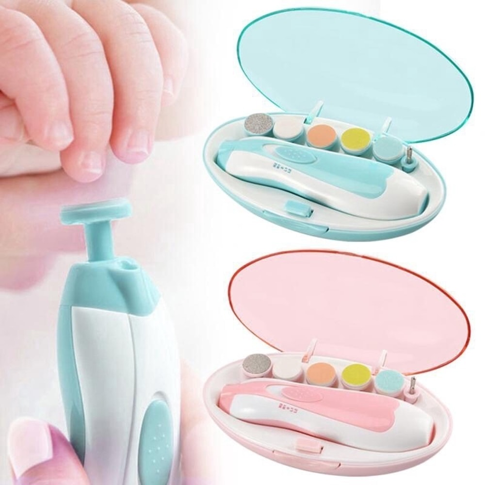 Baby Electric Nail Trimmer, Multifunctional Nail Care Cutter, Infant Manicure Set, Safe Kids Nail Clipper