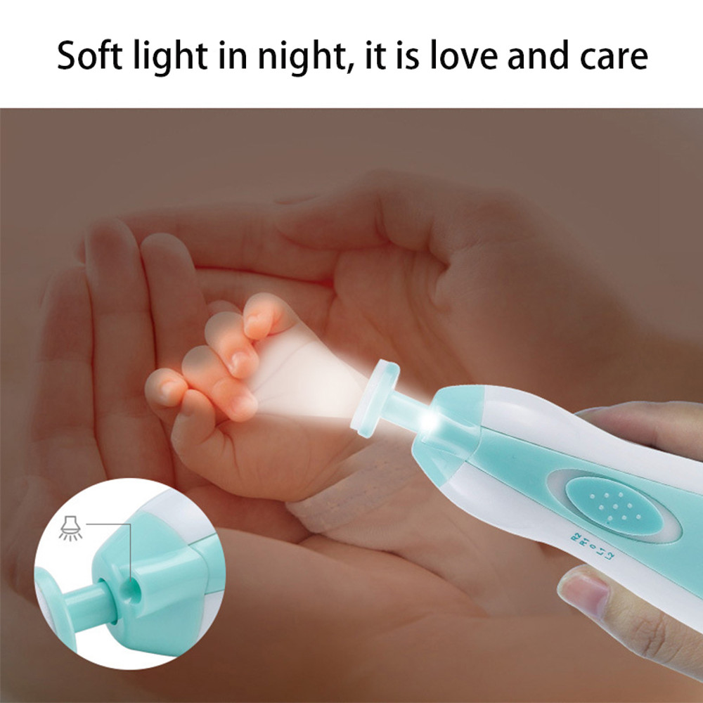 Baby Electric Nail Trimmer, Multifunctional Nail Care Cutter, Infant Manicure Set, Safe Kids Nail Clipper