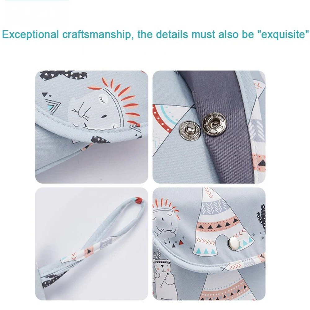 Stylish Floral Baby Diaper Bag Waterproof Wet Dry Pack For Travel With Multiple Storage Compartment 1