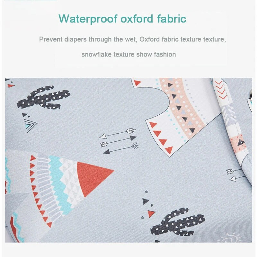 Stylish Floral Baby Diaper Bag Waterproof Wet Dry Pack For Travel With Multiple Storage Compartment 4