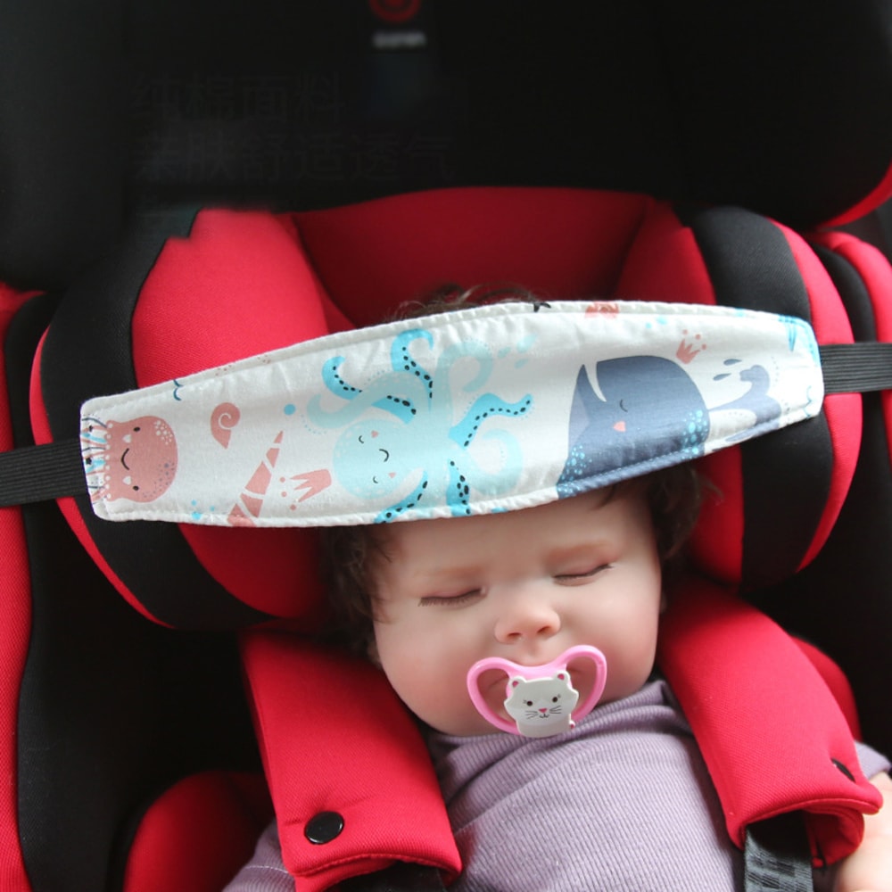 Adjustable Baby Carseat Head Support Toddler Neck Relief Strap Infant Stroller Pillow Sleep Positio 1