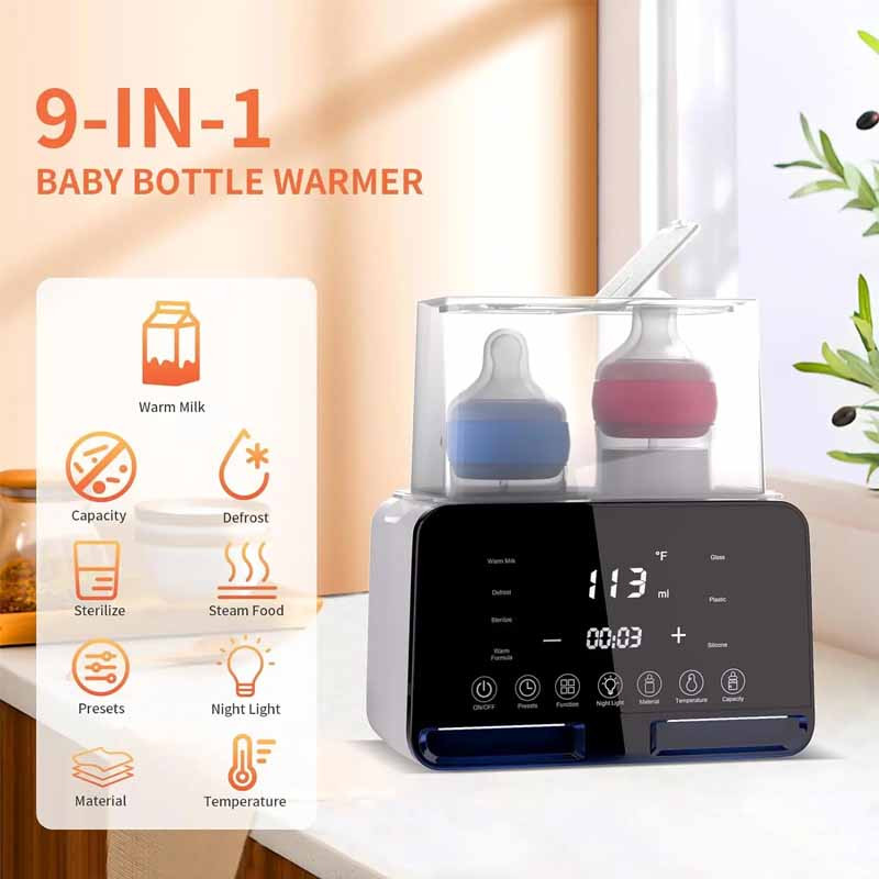 Multifunction Baby Bottle Warmer Sterilizer Fast Milk Heating Precise Temperature Control Newborn A 1