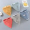 Waterproof Pure Cotton Bandana Bibs Absorbent Saliva Towel Triangle Scarf For Newborn Boys And Girl
