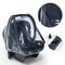 Transparent EVA Baby Safety Seat Rain Cover Double Zipper Dust Protection For Stroller Carriage Acc 1