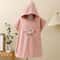 Cute Cartoon Animal Baby Bathrobe Hooded Soft Coral Velvet Towel For Toddlers 9