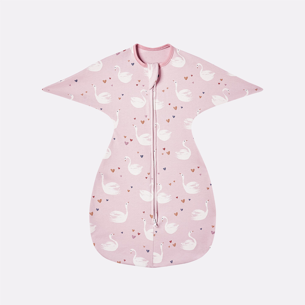 Newborn Baby Cotton Sleeping Bags Raised Hand Sleepsacks Antistartle Cartoon Blankets 6