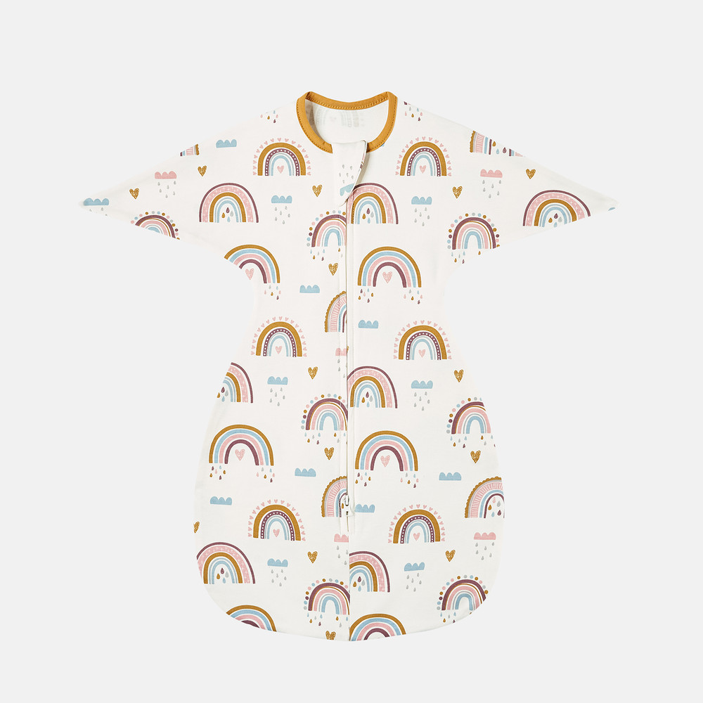 Newborn Baby Cotton Sleeping Bags Raised Hand Sleepsacks Antistartle Cartoon Blankets 9