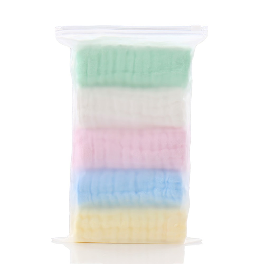 Soft Baby Towels Muslin Layers Cotton Face Towel Handkerchief Bathing Wipe Burp Cloth 3