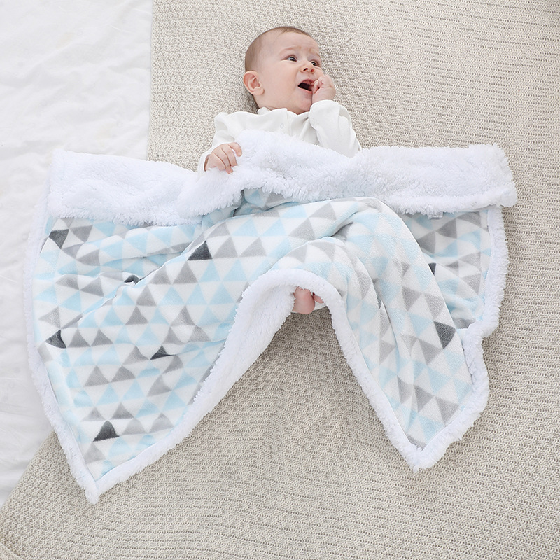 Soft Washable Thick Baby Blanket Thermal Swaddle Wrap For Newborns 0