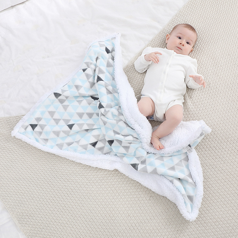 Soft Washable Thick Baby Blanket Thermal Swaddle Wrap For Newborns 1