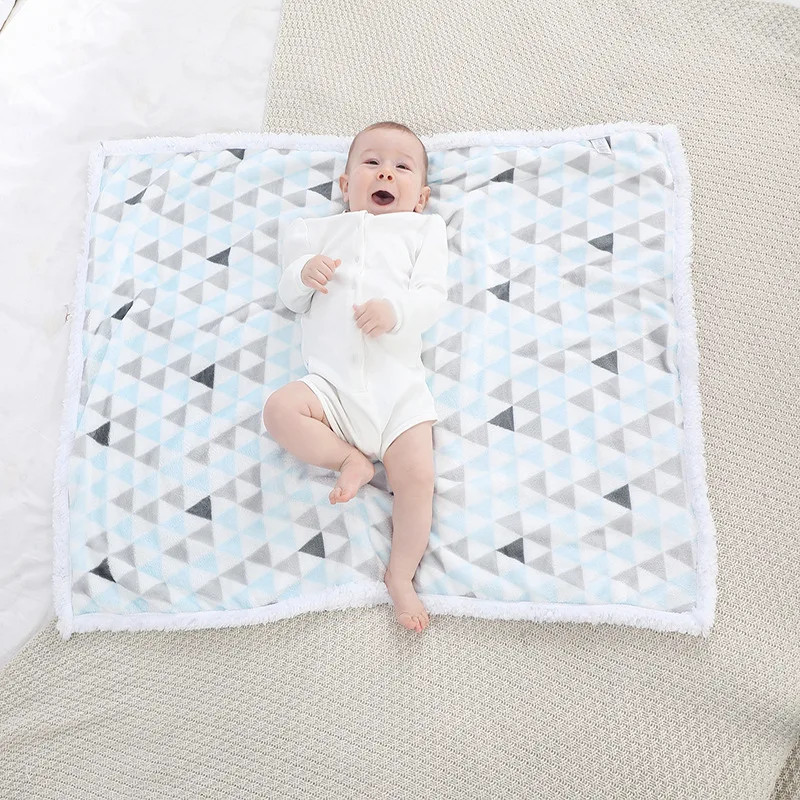 Soft Washable Thick Baby Blanket Thermal Swaddle Wrap For Newborns 2