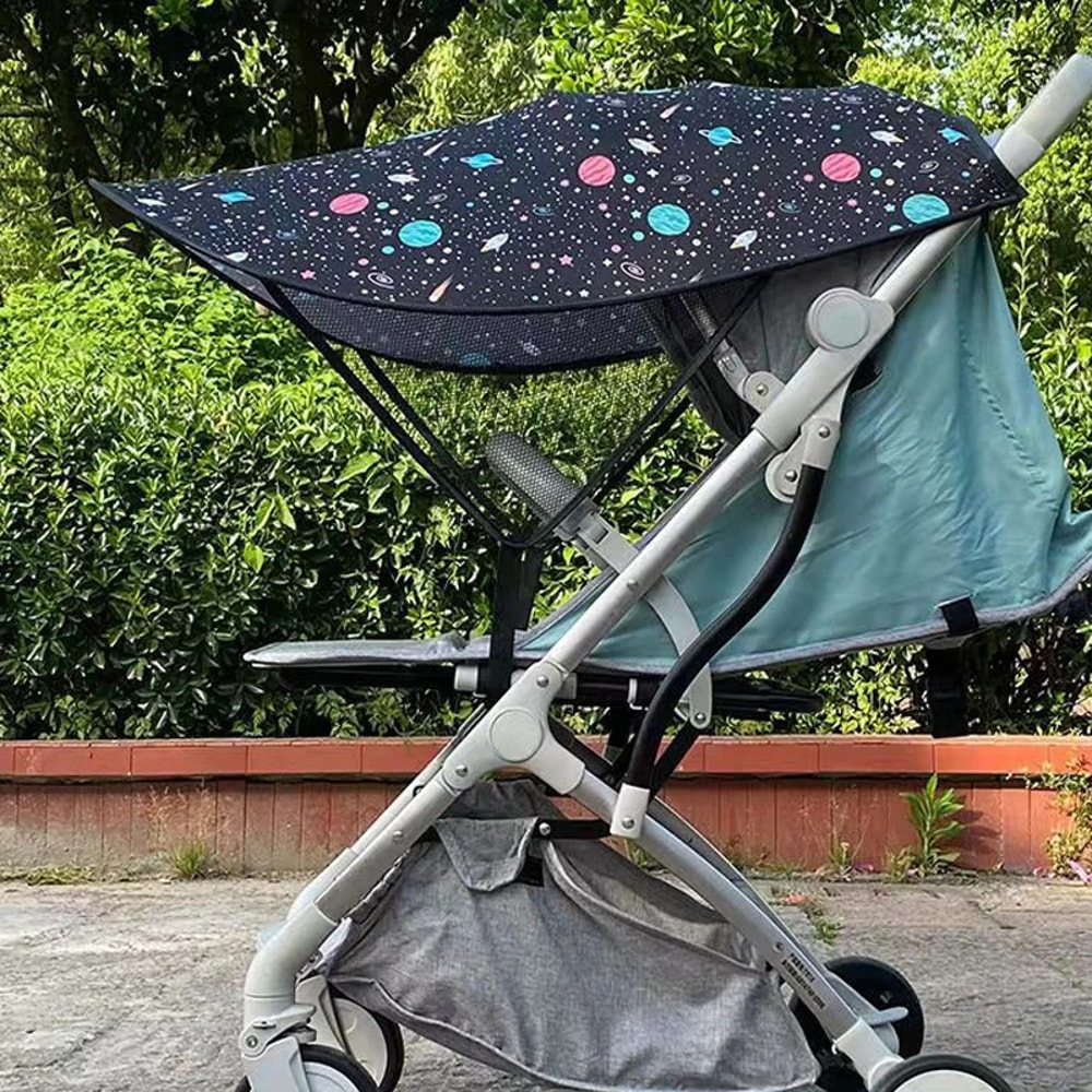 UV Protection Stroller Sunshade Cover Universal Extended Sun Shade Umbrella 3