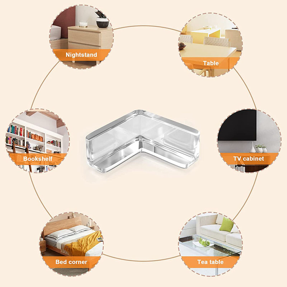 Silicone Protection Edge Cover For Furniture Baby Safety Puppy Table Corner Protector For Kids 3