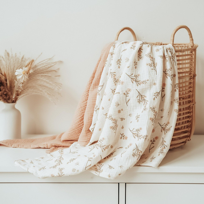 Baby Wrap Cotton Muslin Swaddle Blankets Soft Bedding Receiving Blanket 0