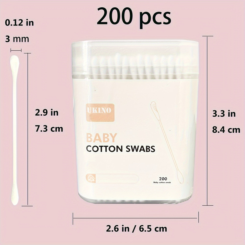 Ultrafine Baby Doubleended Swabs For Delicate Ears Safe And Soft For Newborns And Toddlers 5
