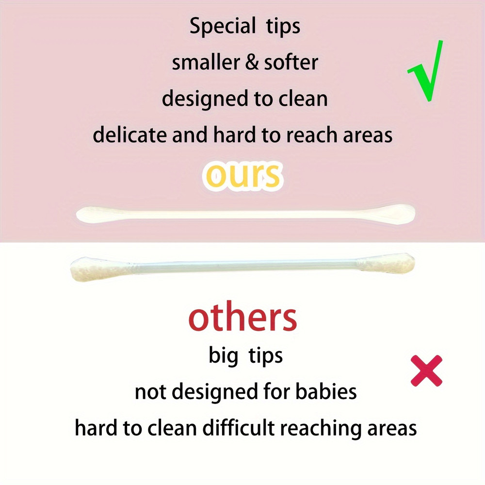 Ultrafine Baby Doubleended Swabs For Delicate Ears Safe And Soft For Newborns And Toddlers 1