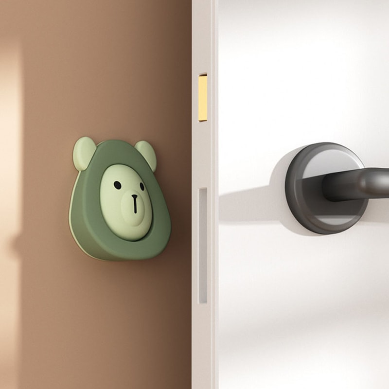Cartoon Bear Door Stopper Multifunction Silicone Child Safety 1