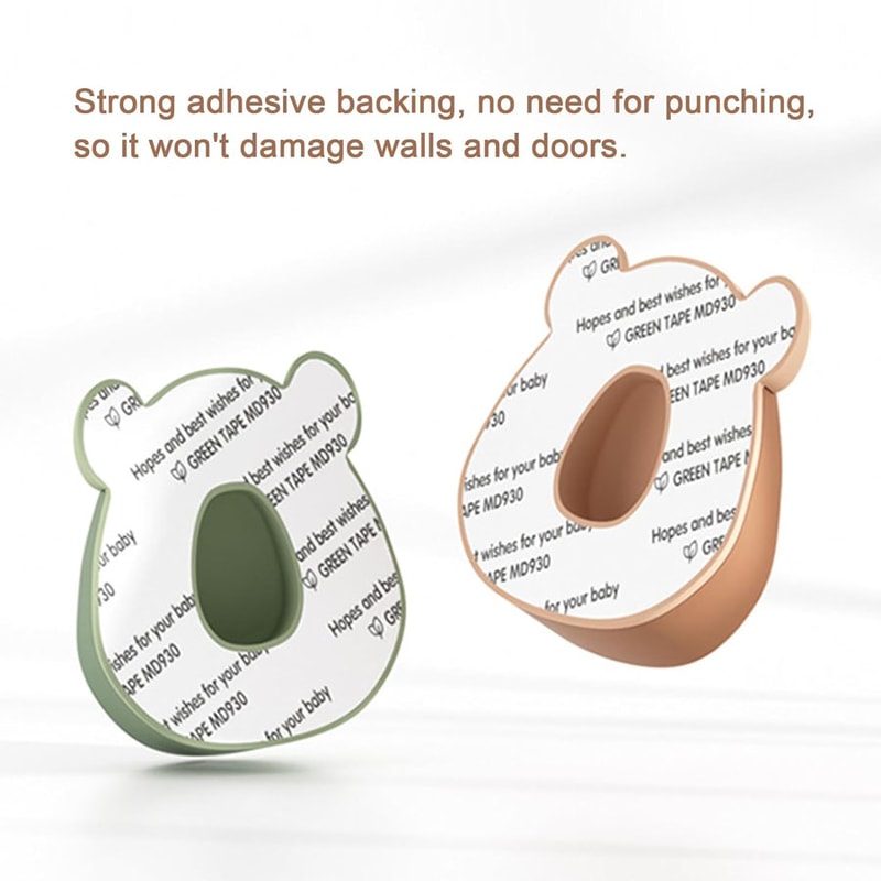 Cartoon Bear Door Stopper Multifunction Silicone Child Safety 5
