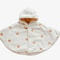 Baby Girl Winter Cloak Embroidered Newborn Coat Coral Velvet Hooded Blanket 5