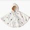 Baby Girl Winter Cloak Embroidered Newborn Coat Coral Velvet Hooded Blanket 7