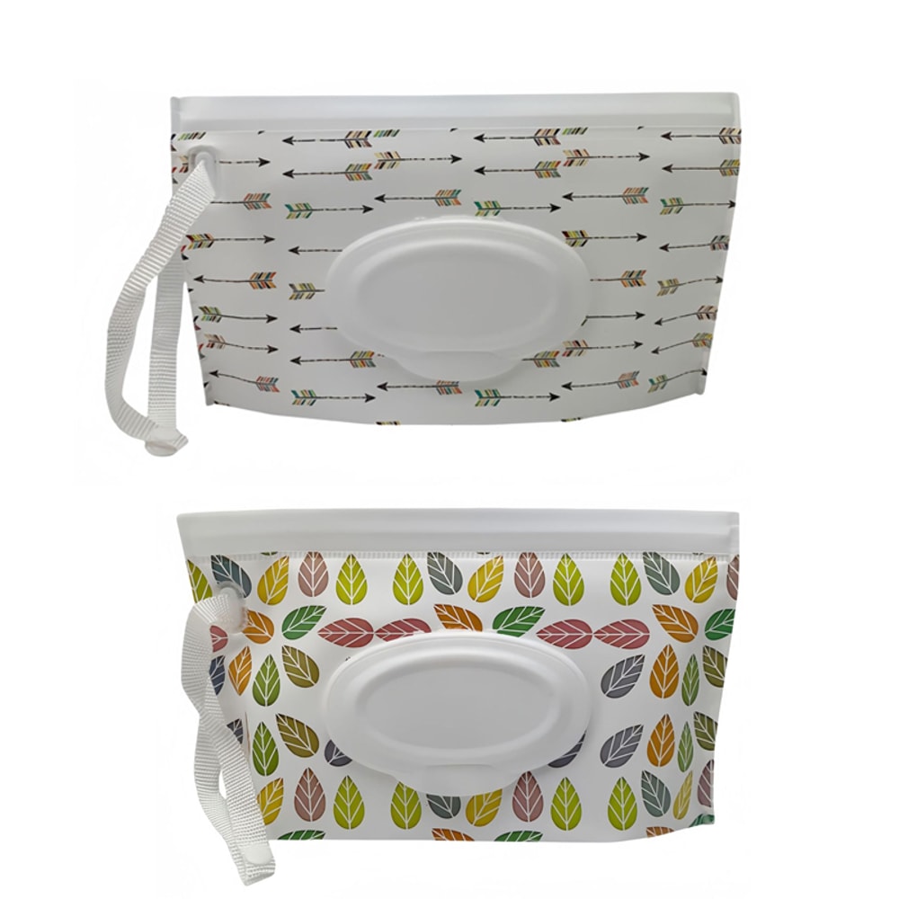 Reusable Travel Wet Wipe Holder Container Portable Tissue Bags Set Refillable Wipes Dispenser 2