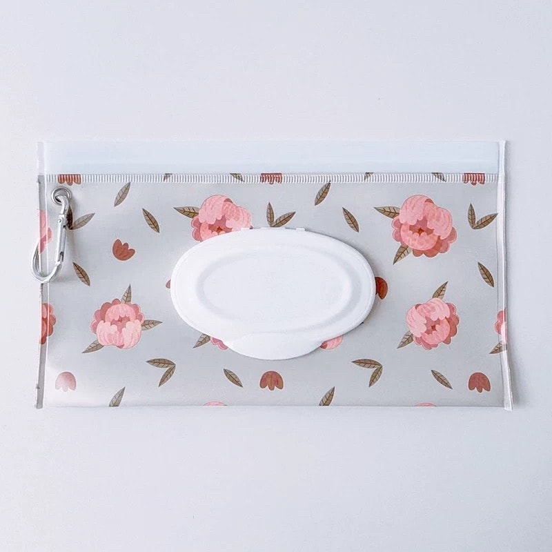 Cosmetic Pouch Fashion SnapStrap Flip Cover Baby Product Carrying Case Wet Wipes Bag Stroller Hangi 6