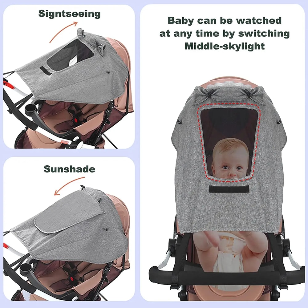 Newborn Buggy Sun Protection Baby Stroller Accessories Carriage SunShade 2