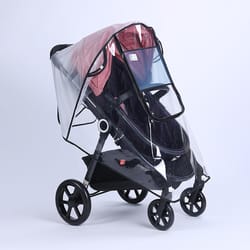 waterproof eva baby stroller accessories, transparent wind dust shield rain cover, zipper open for pushchairs