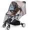 Waterproof EVA Baby Stroller Accessories Transparent Wind Dust Shield Rain Cover Zipper Open For Pu 5