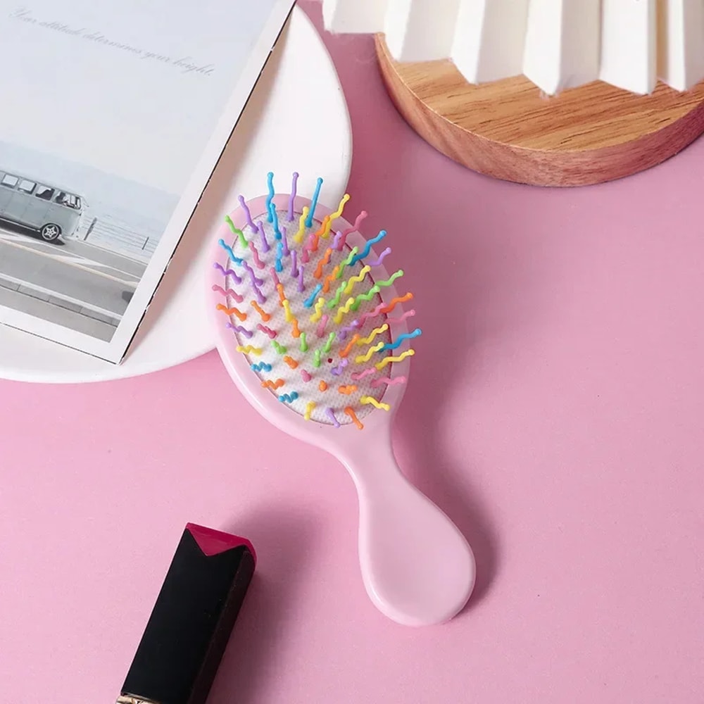 Girls Air Cushion Comb Macaron Color Hair Care Massage Comb Anti Static Styling Accessories 9